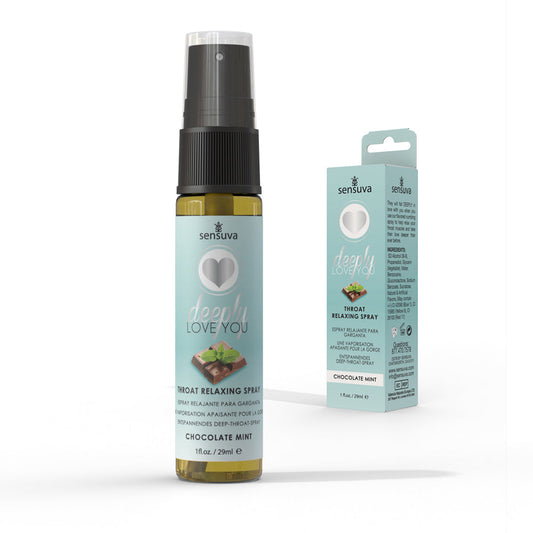 SENSUVA DEEPLY LOVE YOU THROAT RELAXING SPRAY CHOCOLATE MINT 1 OZ.