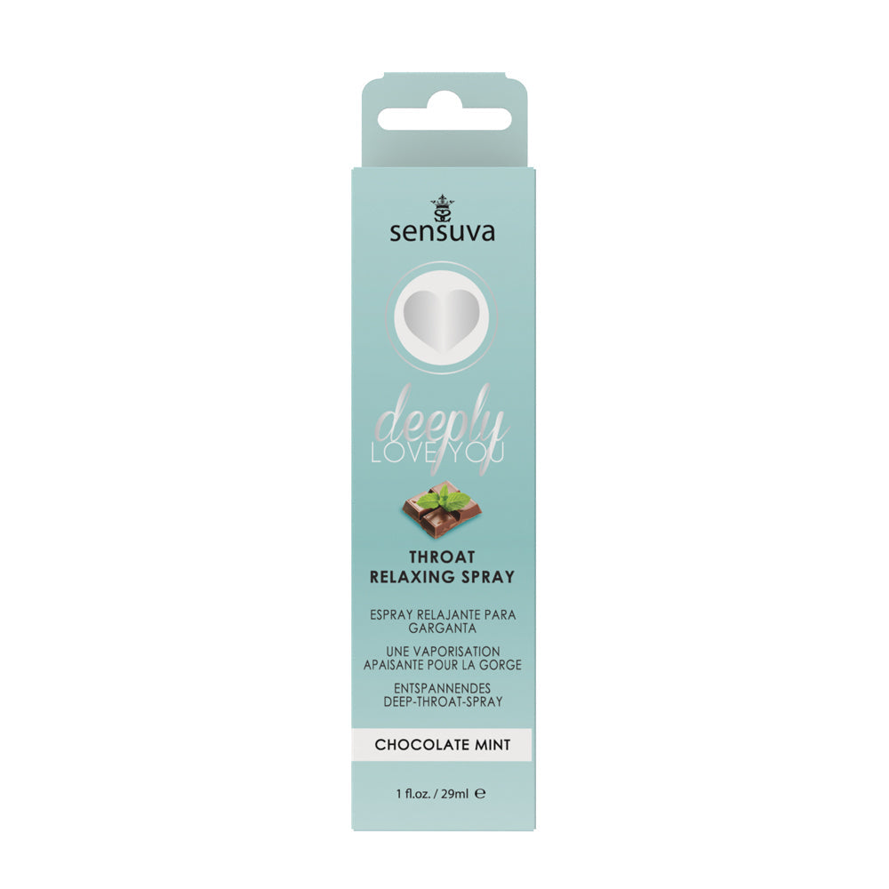SENSUVA DEEPLY LOVE YOU THROAT RELAXING SPRAY CHOCOLATE MINT 1 OZ.