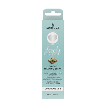 SENSUVA DEEPLY LOVE YOU THROAT RELAXING SPRAY CHOCOLATE MINT 1 OZ.