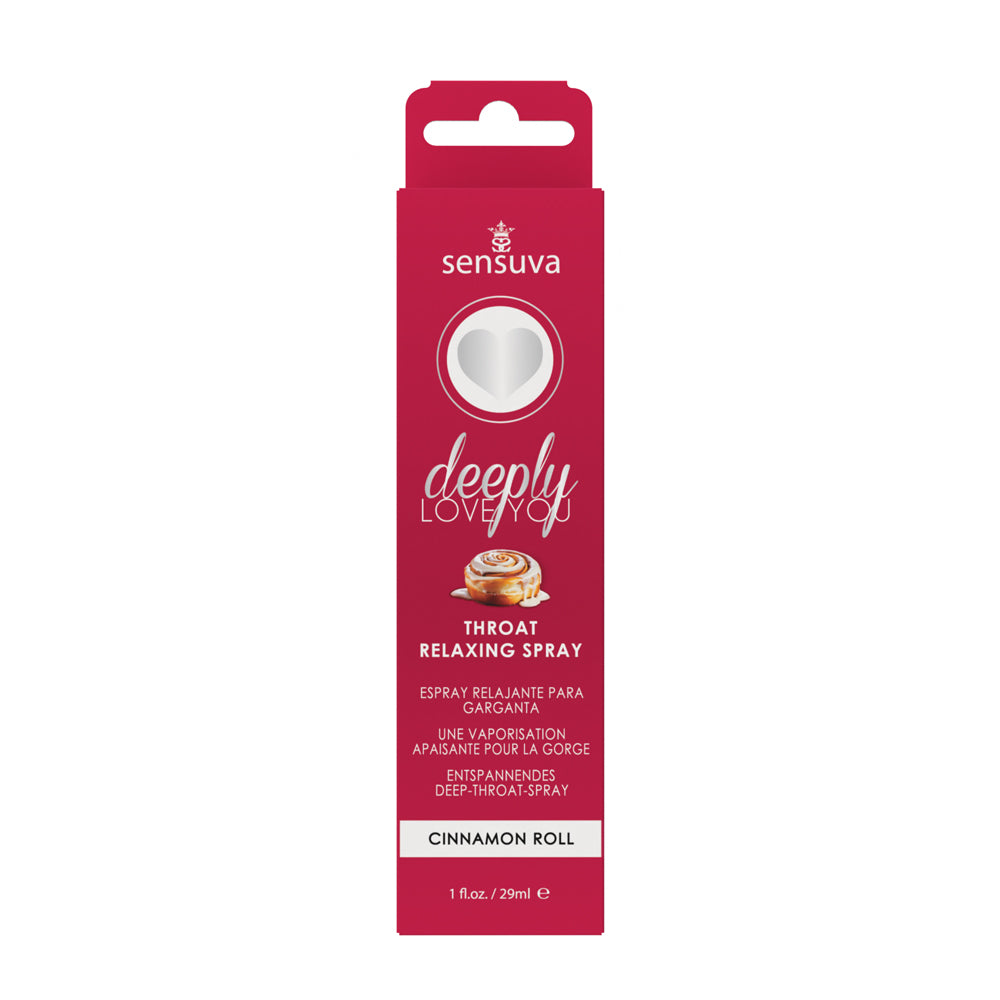 SENSUVA DEEPLY LOVE YOU THROAT RELAXING SPRAY CINNAMON ROLL 1 OZ.