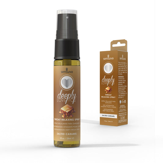 SENSUVA DEEPLY LOVE YOU THROAT RELAXING SPRAY SALTED CARAMEL 1 OZ.