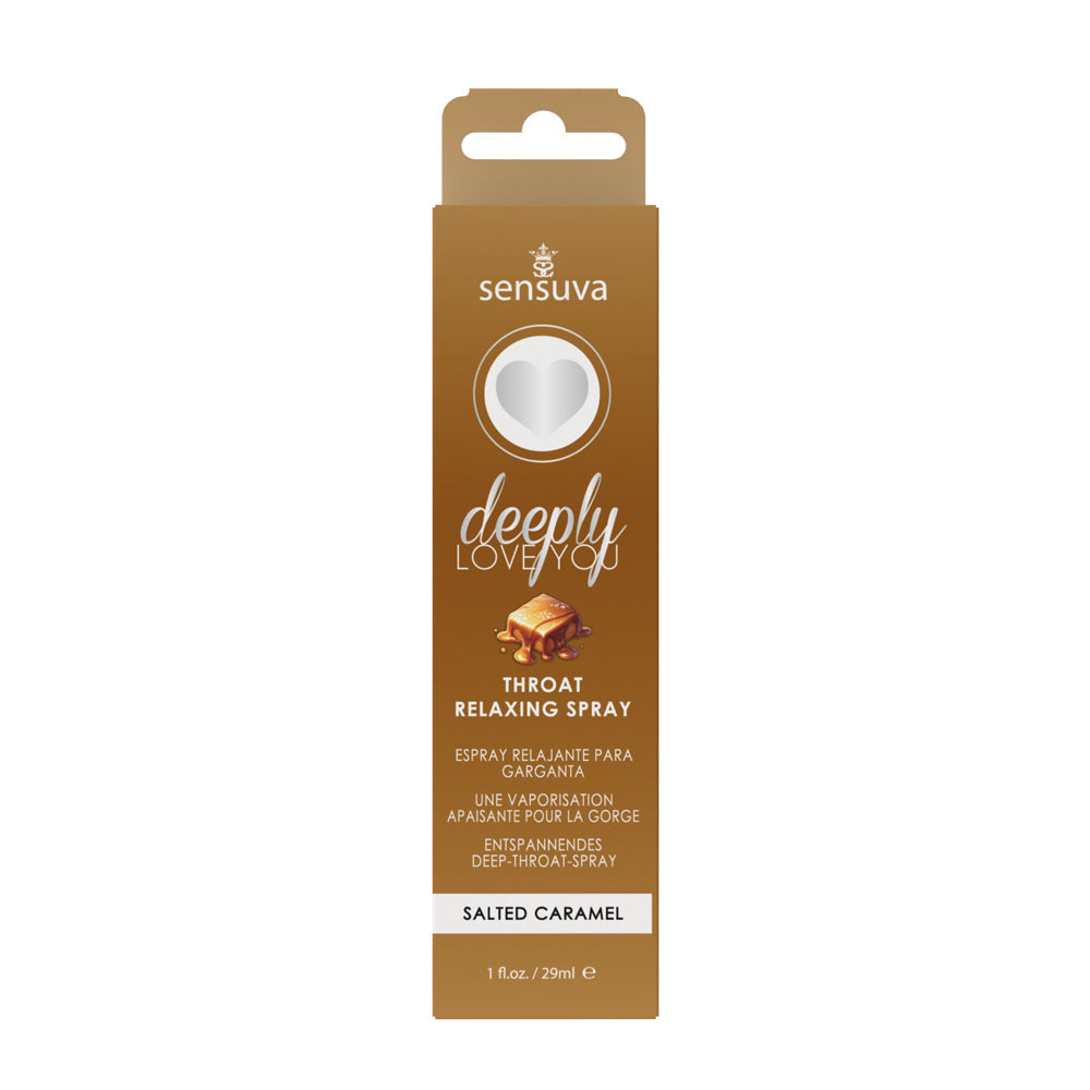 SENSUVA DEEPLY LOVE YOU THROAT RELAXING SPRAY SALTED CARAMEL 1 OZ.