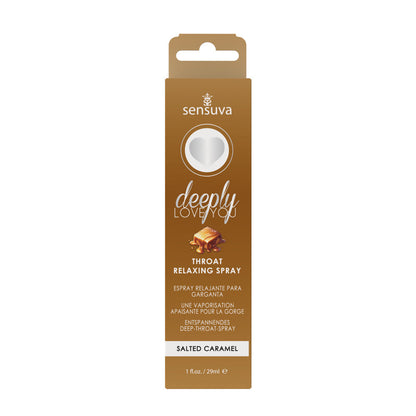 SENSUVA DEEPLY LOVE YOU THROAT RELAXING SPRAY SALTED CARAMEL 1 OZ.