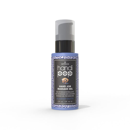 SENSUVA HANDIPOP EDIBLE HAND JOB MASSAGE GEL BLUEBERRY MUFFIN 2 OZ.