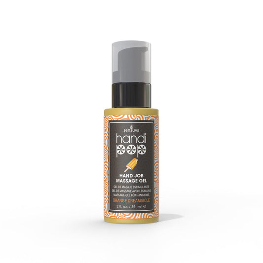 SENSUVA - HANDIPOP GEL DE MASAJE COMESTIBLE PARA MANO A MANO DE NARANJA CREMOSA 2 OZ.