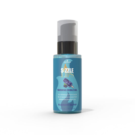SENSUVA - SIZZLE LIPS WARMING GEL BLUEBERRY ICE POP 2 OZ.