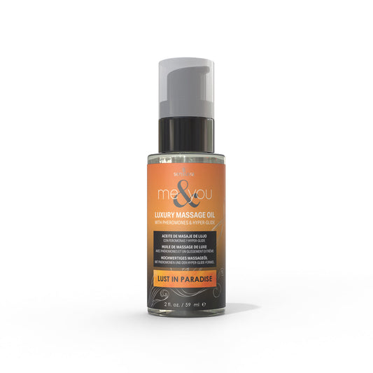 SENSUVA - ME & YOU PHEROMONE-INFUSED LUXURY MASSAGE OIL LUST IN PARADISE 2 OZ.