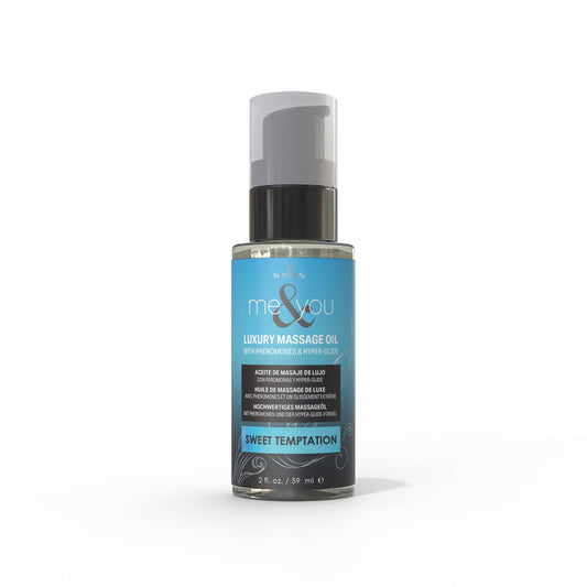 SENSUVA - ME & YOU PHEROMONE-INFUSED LUXURY MASSAGE OIL SWEET TEMPTATION 2 OZ.