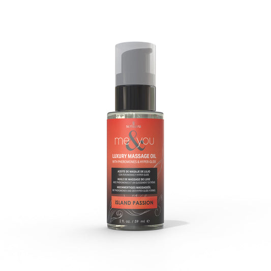 SENSUVA - ME & YOU PHEROMONE-INFUSED LUXURY MASSAGE OIL ISLAND PASSION 2 OZ.