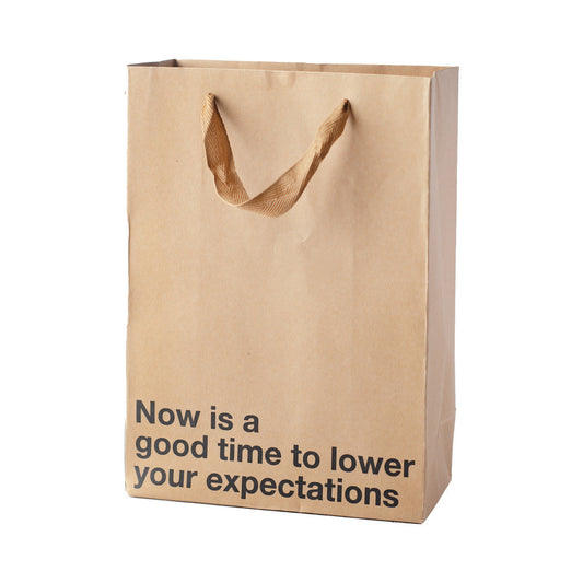 WOOD ROCKET - SNARKY GIFT BAGS LOWER YOUR EXPECTATIONS 3PK