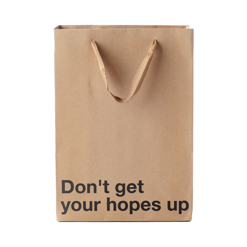 SNARKY GIFT BAGS DON''T GET YOUR HOPES UP 3PK