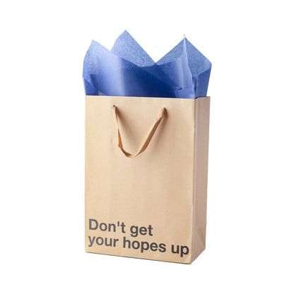 SNARKY GIFT BAGS DON''T GET YOUR HOPES UP 3PK