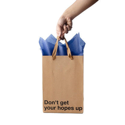 SNARKY GIFT BAGS DON''T GET YOUR HOPES UP 3PK