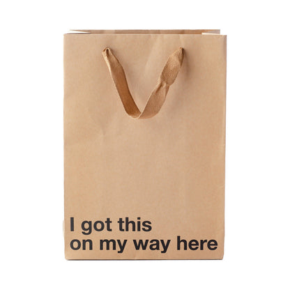 WOOD ROCKET - BOLSAS DE REGALO IRÓNICAS CONSEGUÍ ESTO DE CAMINO AQUÍ PAQUETE DE 3
