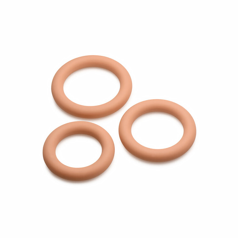 JOCK SILICONE COCK RING 3-PIECE SET MEDIUM