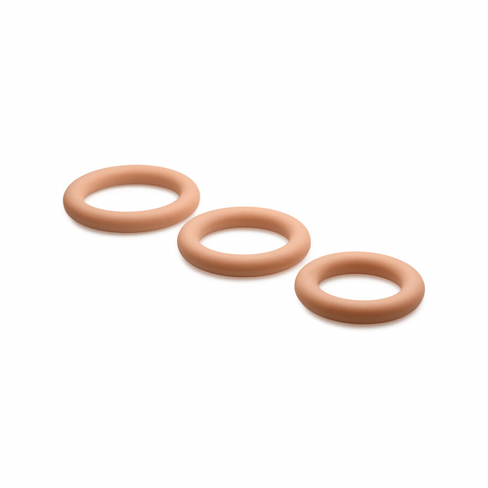 JOCK SILICONE COCK RING 3-PIECE SET MEDIUM