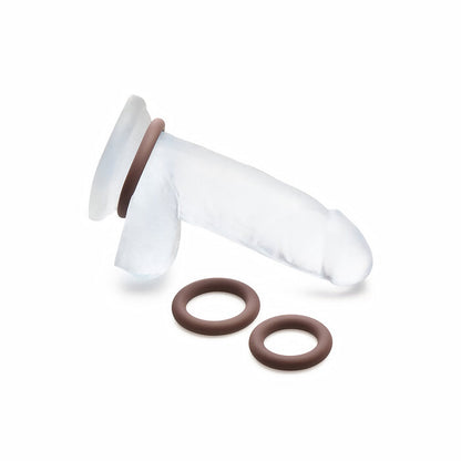 JOCK SILICONE COCK RING 3-PIECE SET DARK