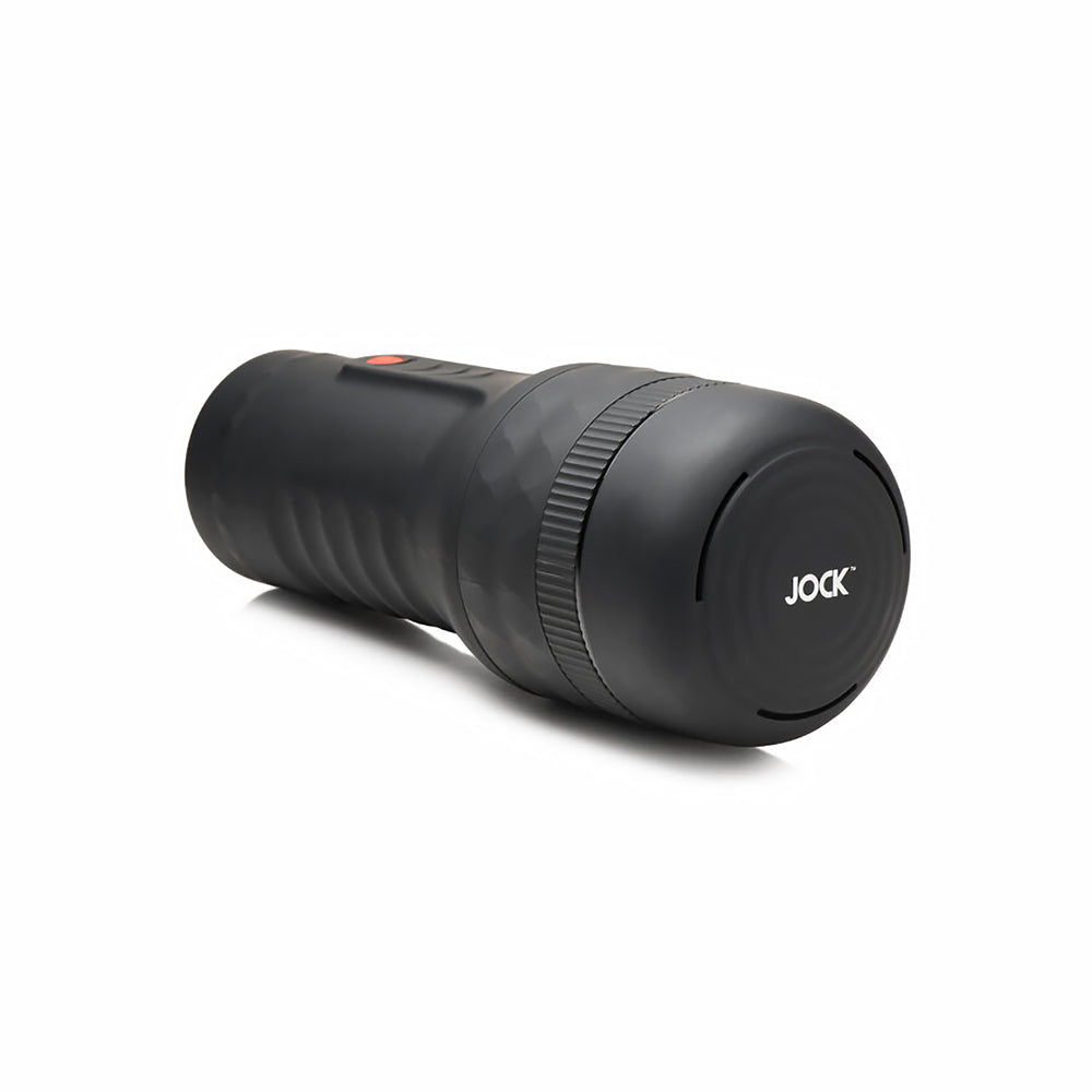 JOCK TIGHTENING & VIBRATING MASTURBATOR CLEAR