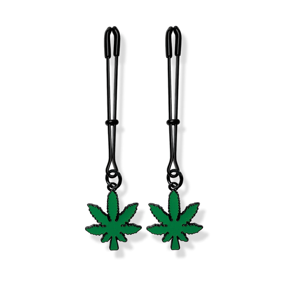 GLOBAL NOVELTIES - STONER VIBES CHRONIC COLLECTION ADJUSTABLE TWEEZER NIPPLE CLAMPS