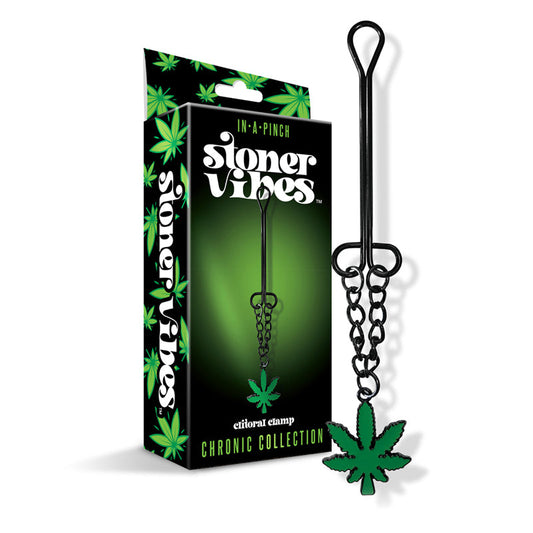 GLOBAL NOVELTIES - STONER VIBES CHRONIC COLLECTION CLITORAL CLAMP WITH CHAIN