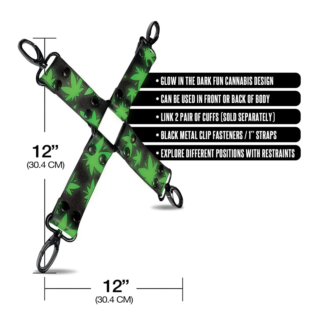 GLOBAL NOVELTIES - STONER VIBES CHRONIC COLLECTION GLOW IN THE DARK HOGTIE