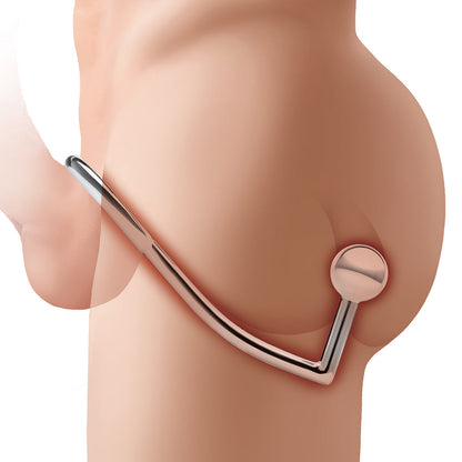 BLUE LINE STAINLESS STEEL ANAL HOOK & COCK RING