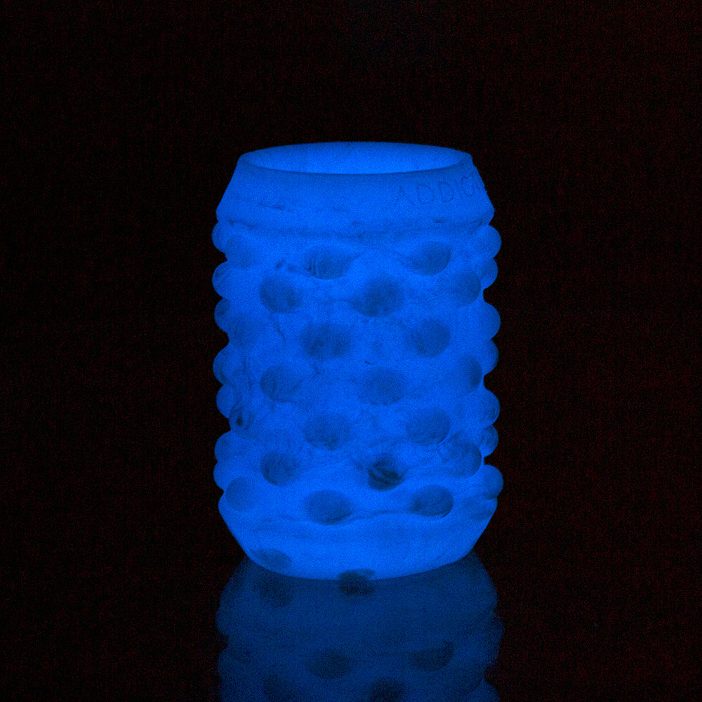 ADDICTION SILICONE REVERSIBLE STROKER GLOW-IN-THE-DARK