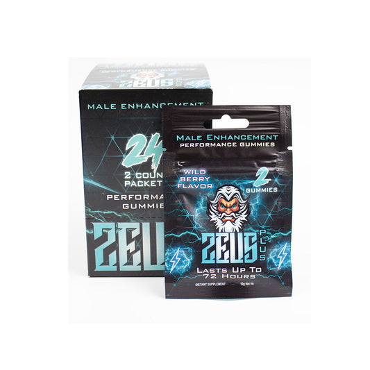 ZEUS - PLUS MALE SUPPLEMENT GUMMIES WILDBERRY 2PK (24/DP)