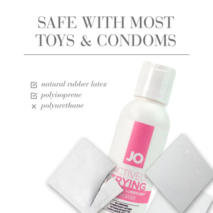 SYSTEM JO - JO ACTIVELY TRYING PARABEN-FREE WATER-BASED LUBRICANT 4 OZ.
