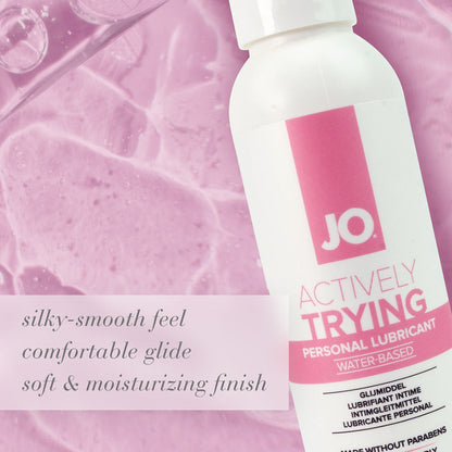 SYSTEM JO - JO ACTIVELY TRYING PARABEN-FREE WATER-BASED LUBRICANT 4 OZ.