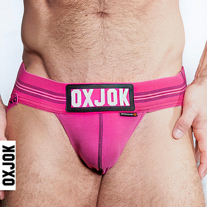 OXBALLS OXJOK SLINGJOCK UPTHRUST SLIDER-STRAP JOCK PINK SKY L