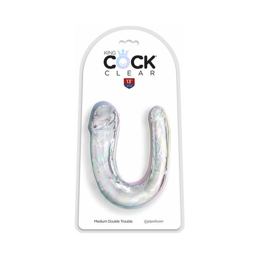 PIPEDREAM - KING COCK CLEAR MEDIUM DOUBLE TROUBLE