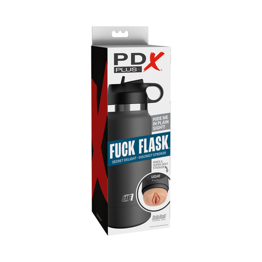 PDX PLUS FUCK FLASK SECRET DELIGHT DISCREET STROKER GREY BOTTLE LIGHT