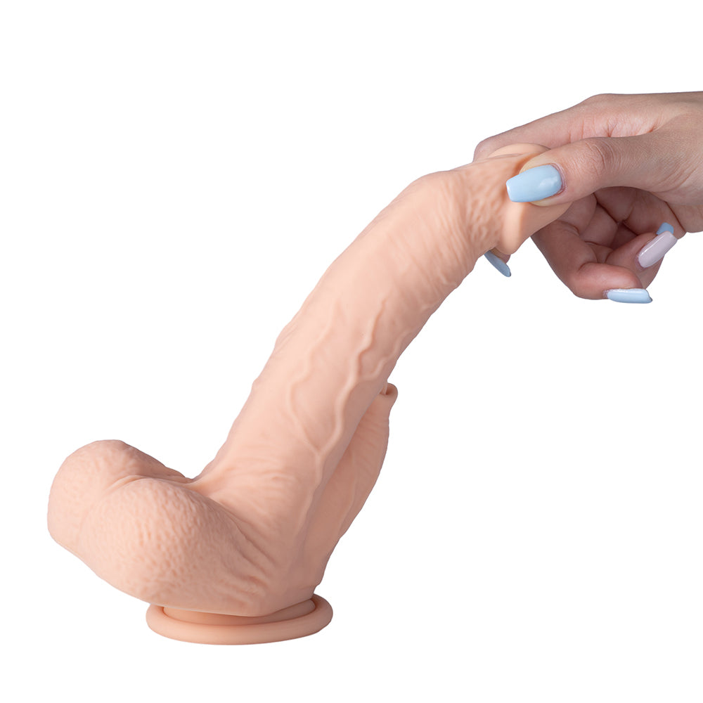 HONEY PLAY BOX COLTER APP CONTROLLED REALISTIC THRUSTING DILDO WITH CLIT LICKER 8.5 IN.
