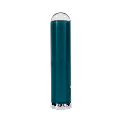 PLAYBOY EMERALD RECHARGEABLE VIBRATING GLASS MINI VIBE DEEP TEAL