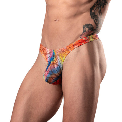 MALE POWER YOUR LACE OR MINE BONG THONG MULTICOLOR S/M