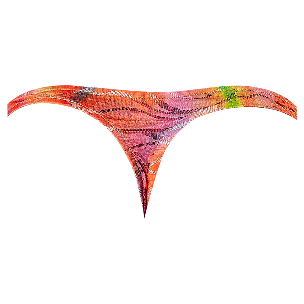 MALE POWER YOUR LACE OR MINE BONG THONG MULTICOLOR S/M