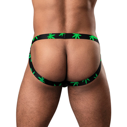 MALE POWER HAZY DAYZ JOCK POT LEAF S/M