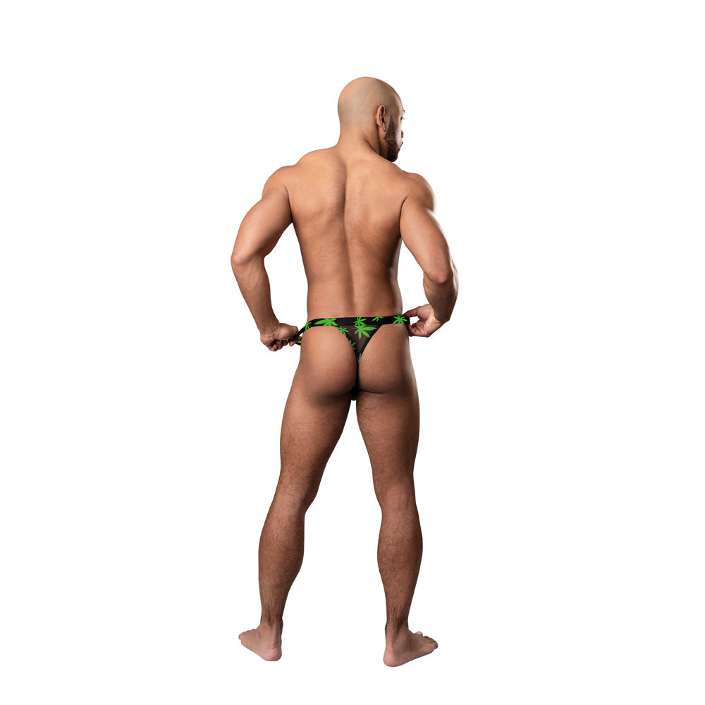 MALE POWER - HAZY DAYZ MICRO THONG POT LEAF S/M