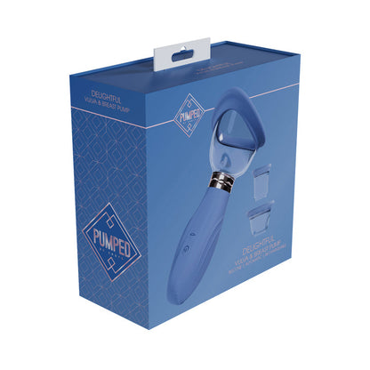 PUMPED DELIGHTFUL AUTOMATIC RECHARGEABLE VULVA & BREAST PUMP BLUE