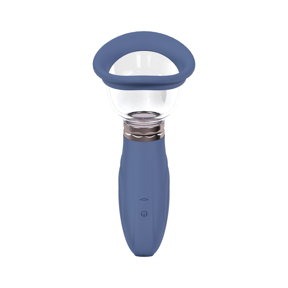 PUMPED DELIGHTFUL AUTOMATIC RECHARGEABLE VULVA & BREAST PUMP BLUE