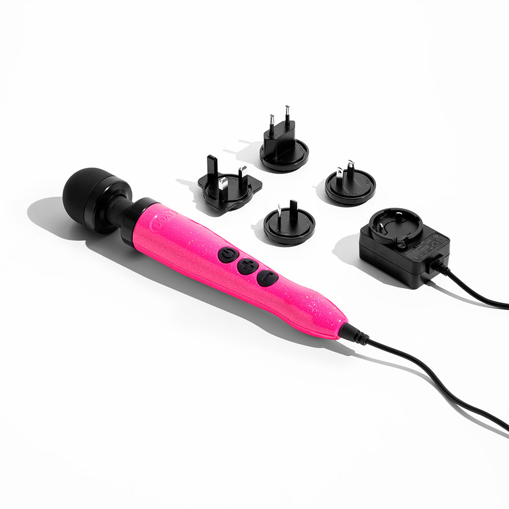 DOXY DIE CAST 3 COMPACT WAND VIBRATOR HOT PINK