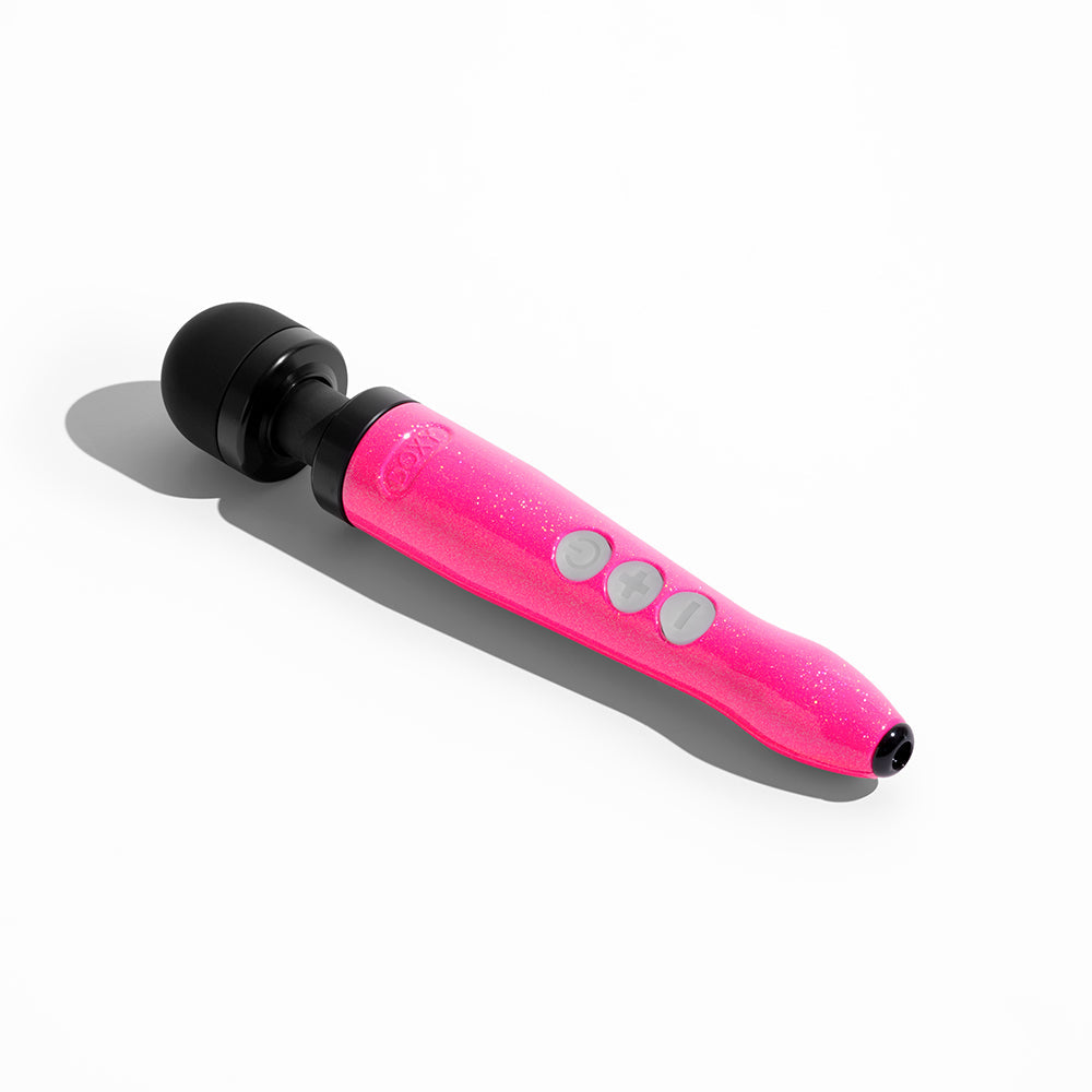 DOXY DIE CAST 3R RECHARGEABLE COMPACT WAND VIBRATOR HOT PINK