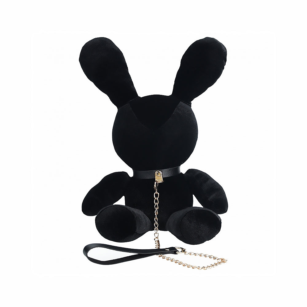 SHOTS RABBIT BONDAGE VELVET STUFFY SMALL BLACK