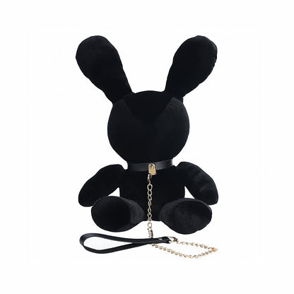SHOTS RABBIT BONDAGE VELVET STUFFY SMALL BLACK