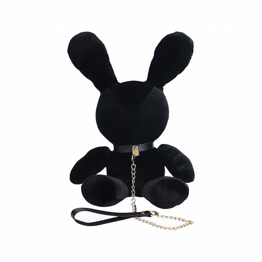 SHOTS RABBIT BONDAGE VELVET STUFFY SMALL BLACK