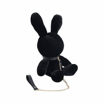 SHOTS RABBIT BONDAGE VELVET STUFFY SMALL BLACK