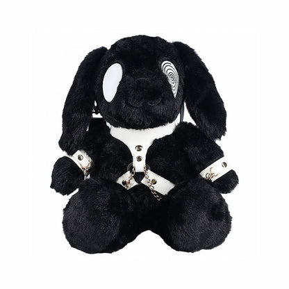 SHOTS BUNNY BACKPACK CIRCLE EYE LARGE BLACK