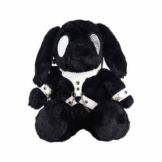 SHOTS BUNNY BACKPACK CIRCLE EYE LARGE BLACK