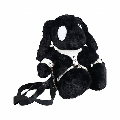 SHOTS BUNNY BACKPACK CIRCLE EYE LARGE BLACK